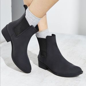 Black Matte Jeffery Campbell Rain Boots