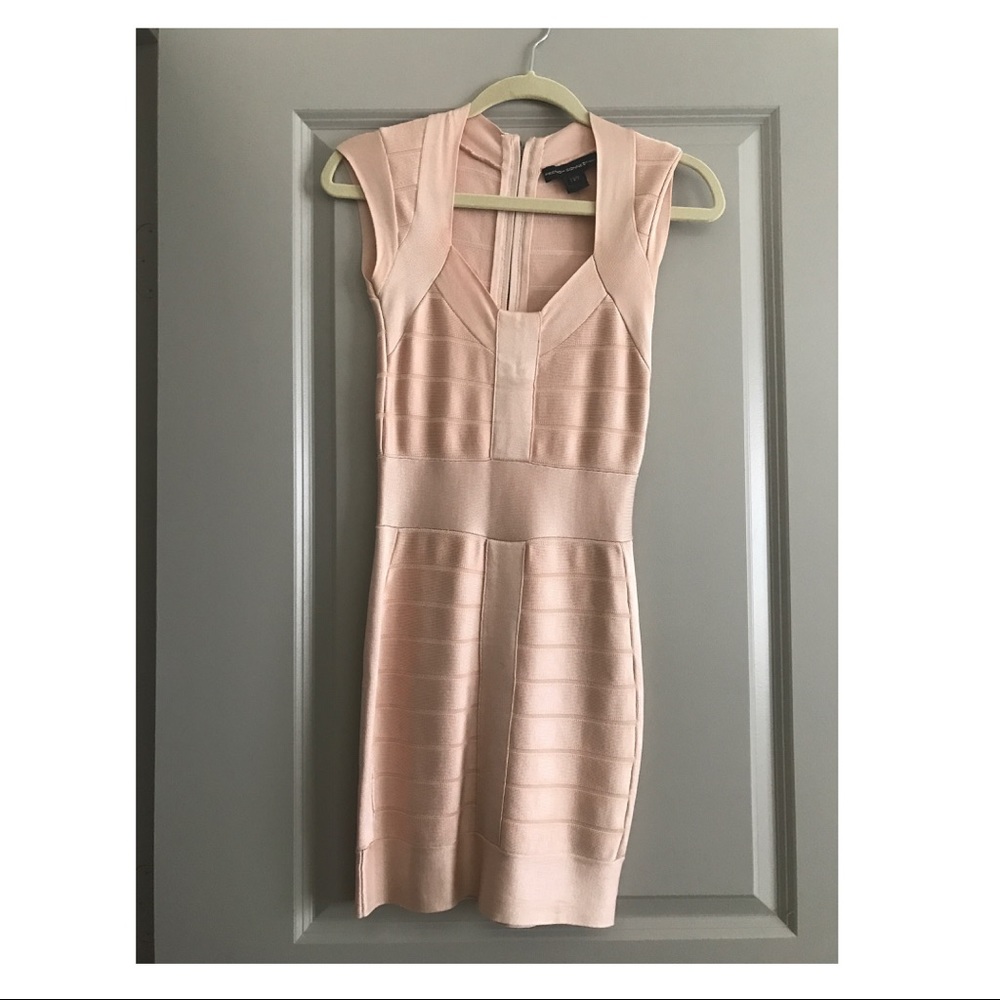 French Connection cap sleeve bandage dress