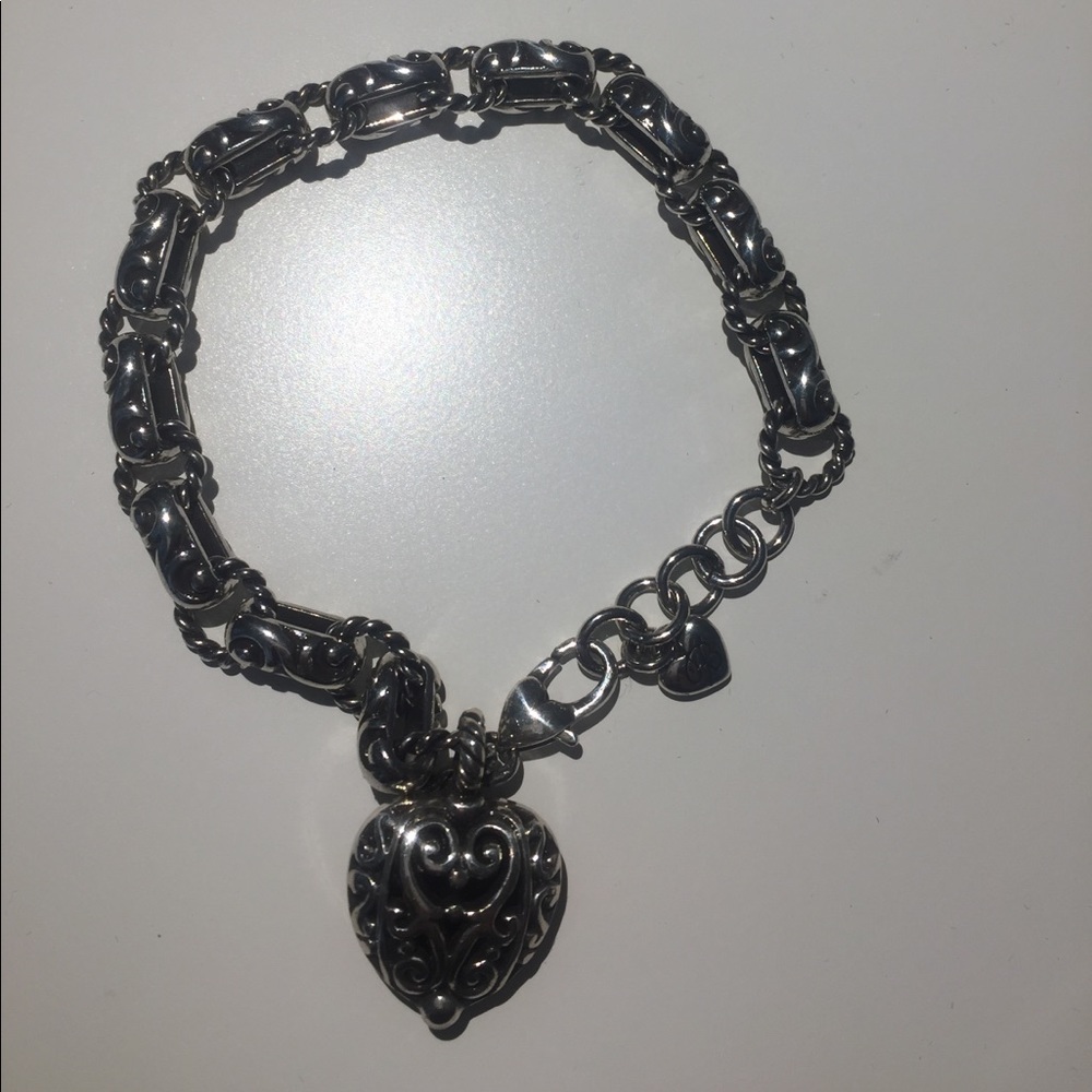 Silver heart bracelet