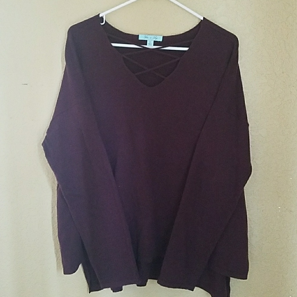 Pretty Maroon Sweater