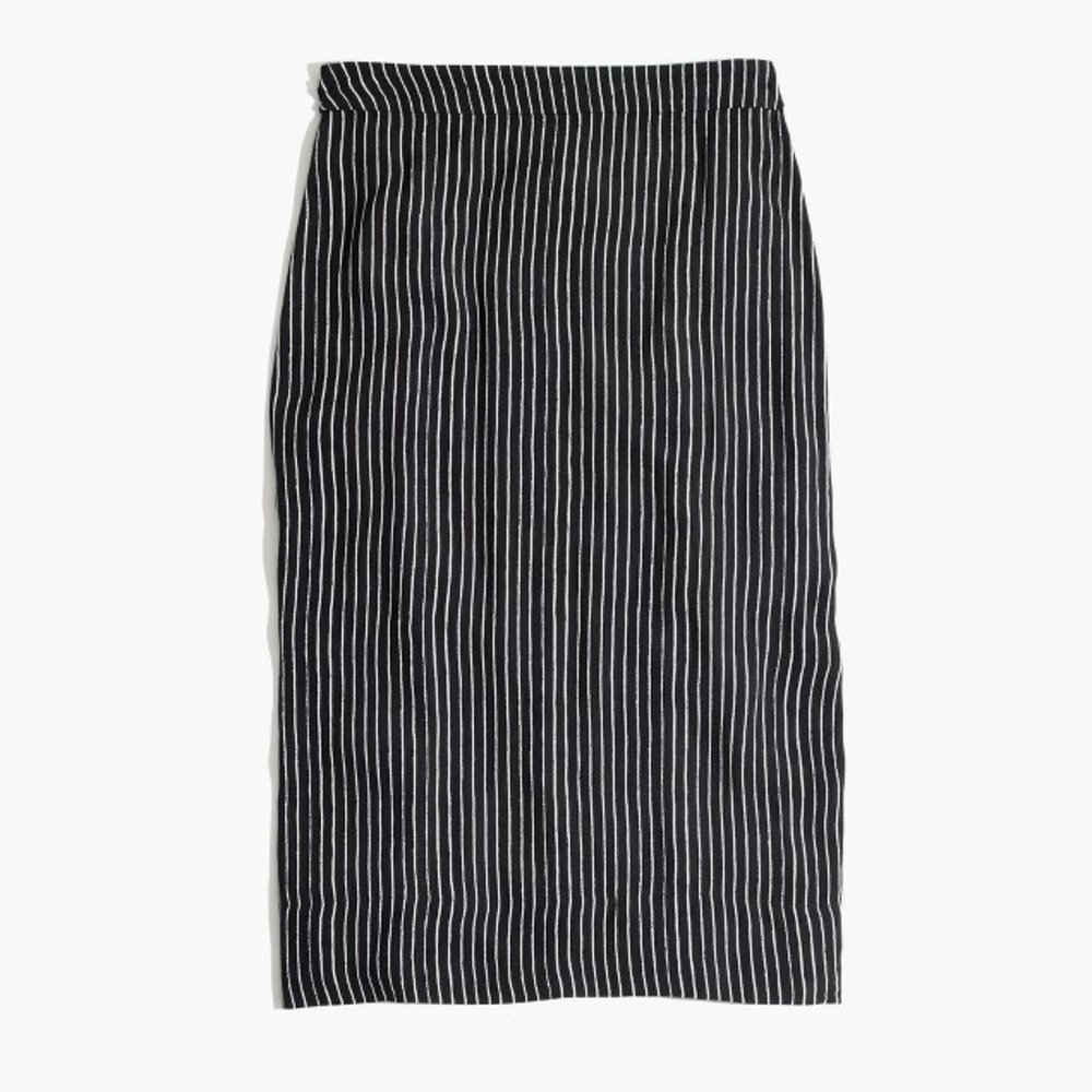 NEVER WORN Madewell Striped Side-Slit Midi Skirt
