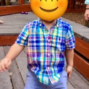 Ralph Lauren - checkered button down shirt