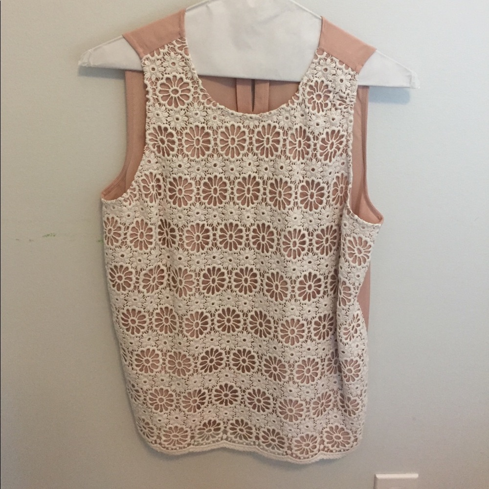 Loft Crochet Sleeveless Blouse