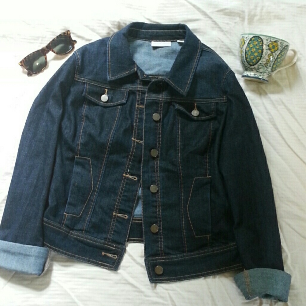 New York & Co. jean jacket dark wash