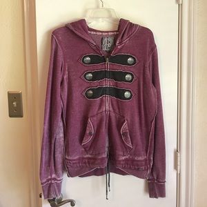 Purple Hoodie Jacket