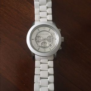 Michael Kors Men's Chrono White Watch