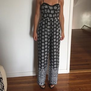 Black and white patterned jumper