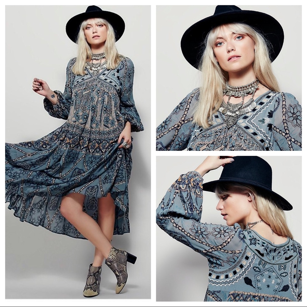 FREE PEOPLE Pink City Dress