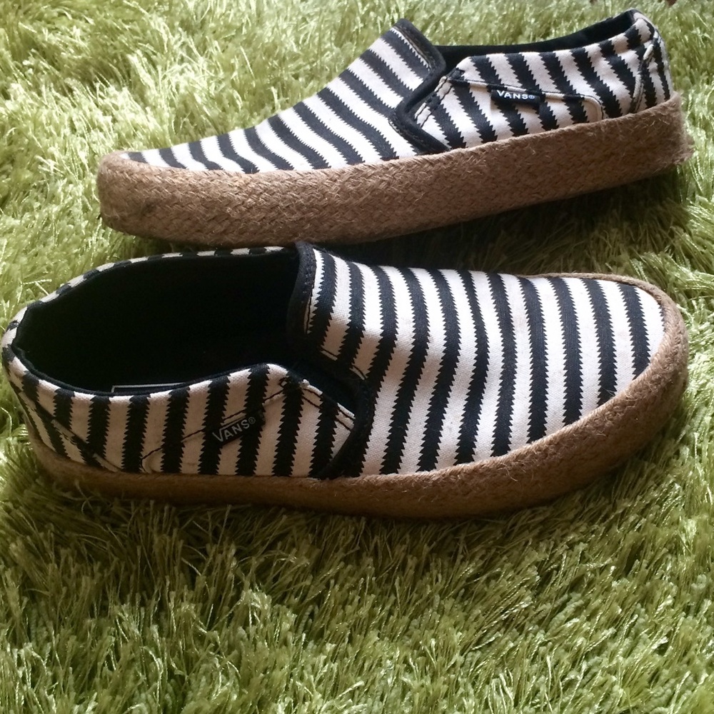 Vans stripe Asher espadrille slip on
