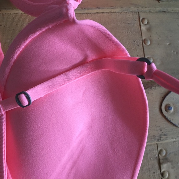 GILLY HICKS PUSH UP BRA PLUNGE PINK 32C - Picture 5 of 8