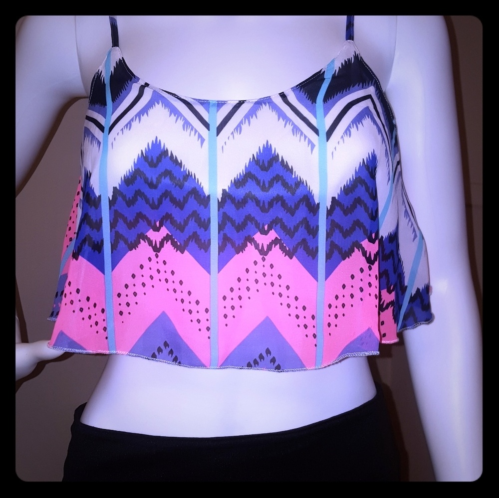 NWT Ocean Drive Crop Tank Top Adjustable Straps