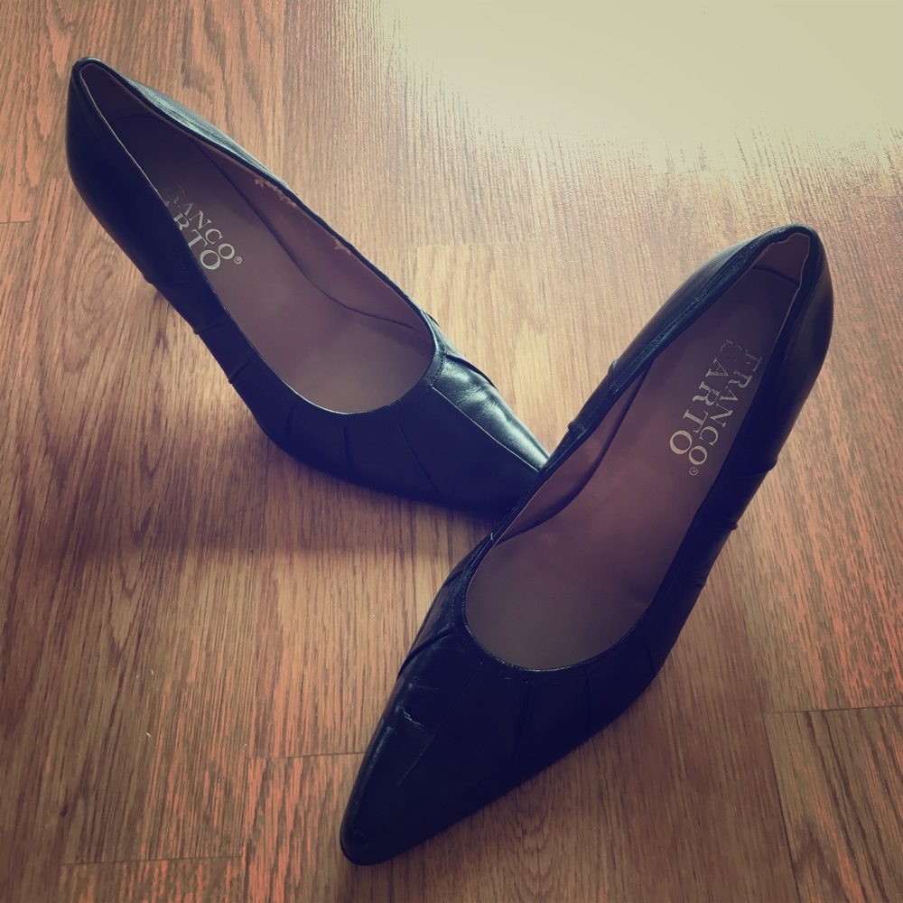 Franco Sarto Black Pointed Heels