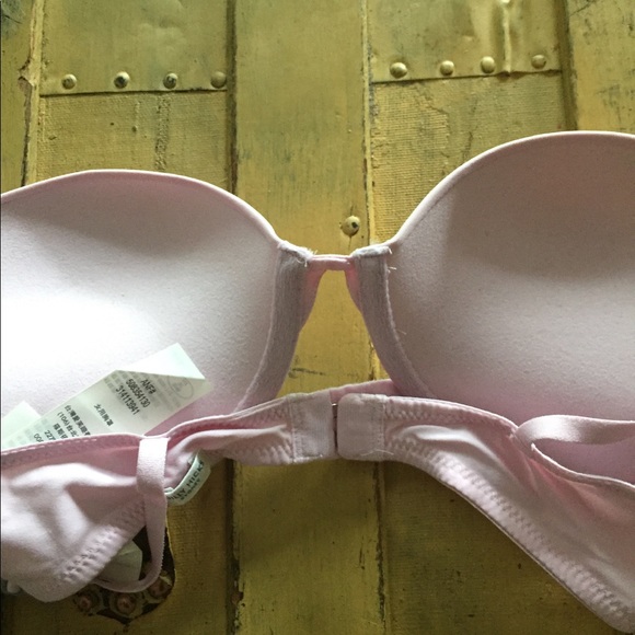 GILLY HICKS PUSH UP BRA PLUNGE LT PINK 32C - Picture 5 of 8