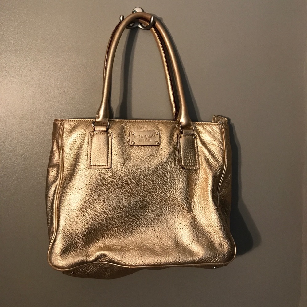 Gold Kate Spade Bag