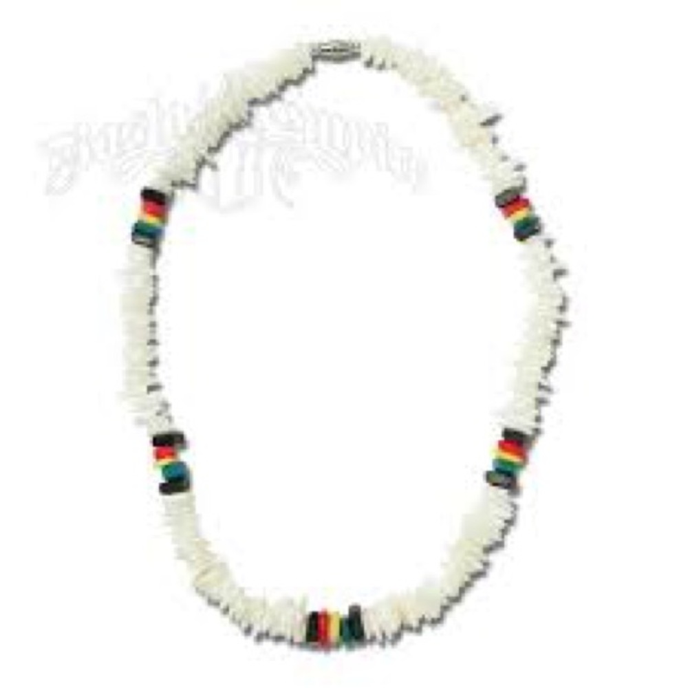 Rasta shell necklace