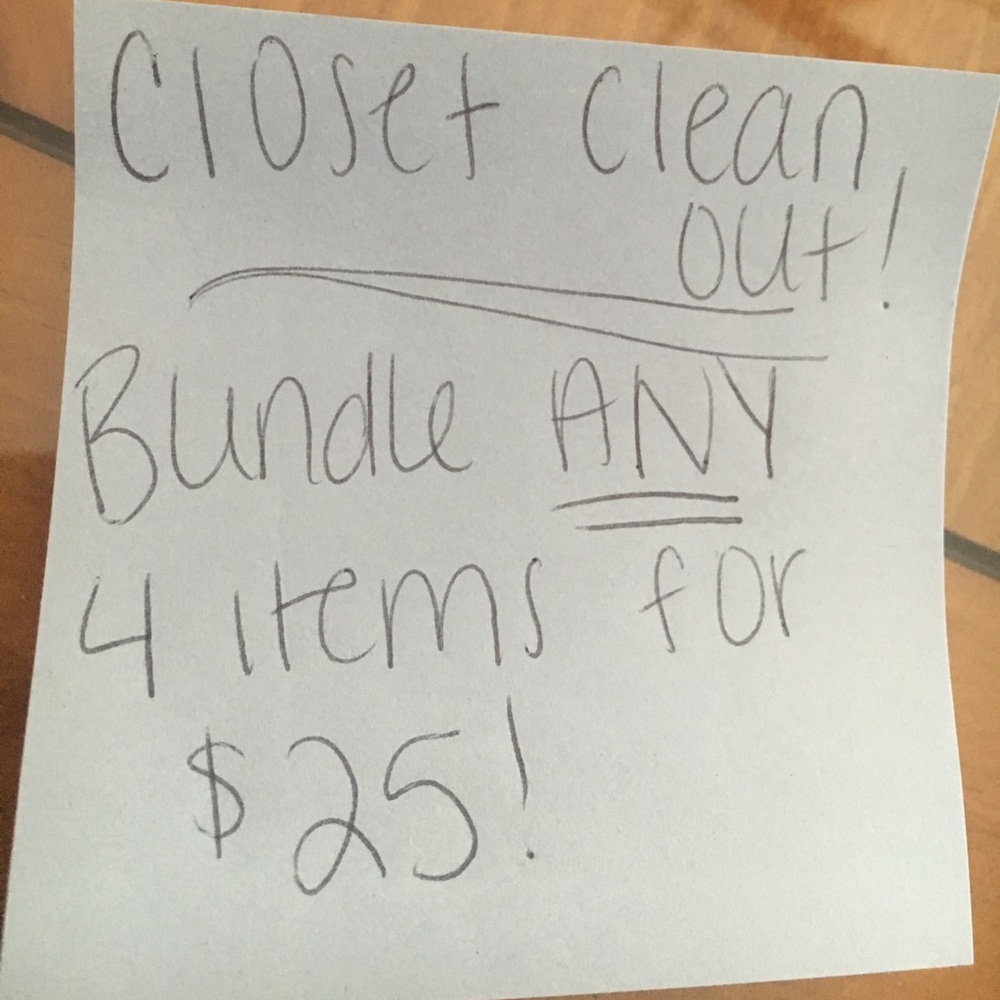 CLOSET CLEANOUT DEAL!!!!