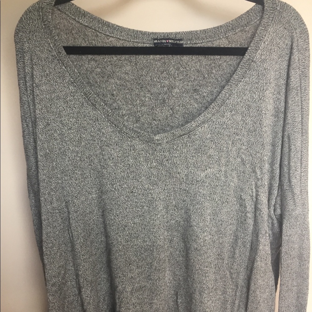 Brandy Melville long grey sweater