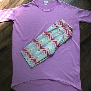 LuLaRoe Outfit- xxs Irma and os leggings