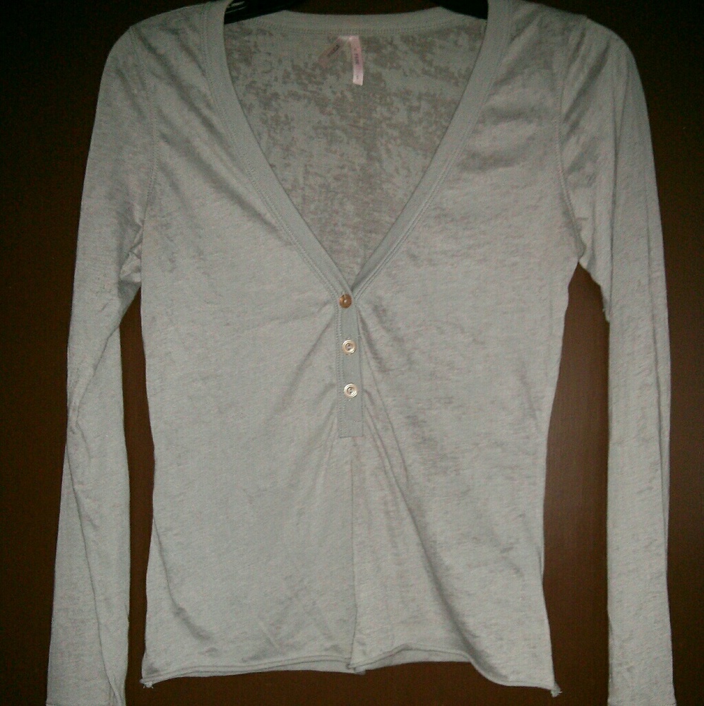 Super-soft & stretchy henley tee by Sparkle & Fade