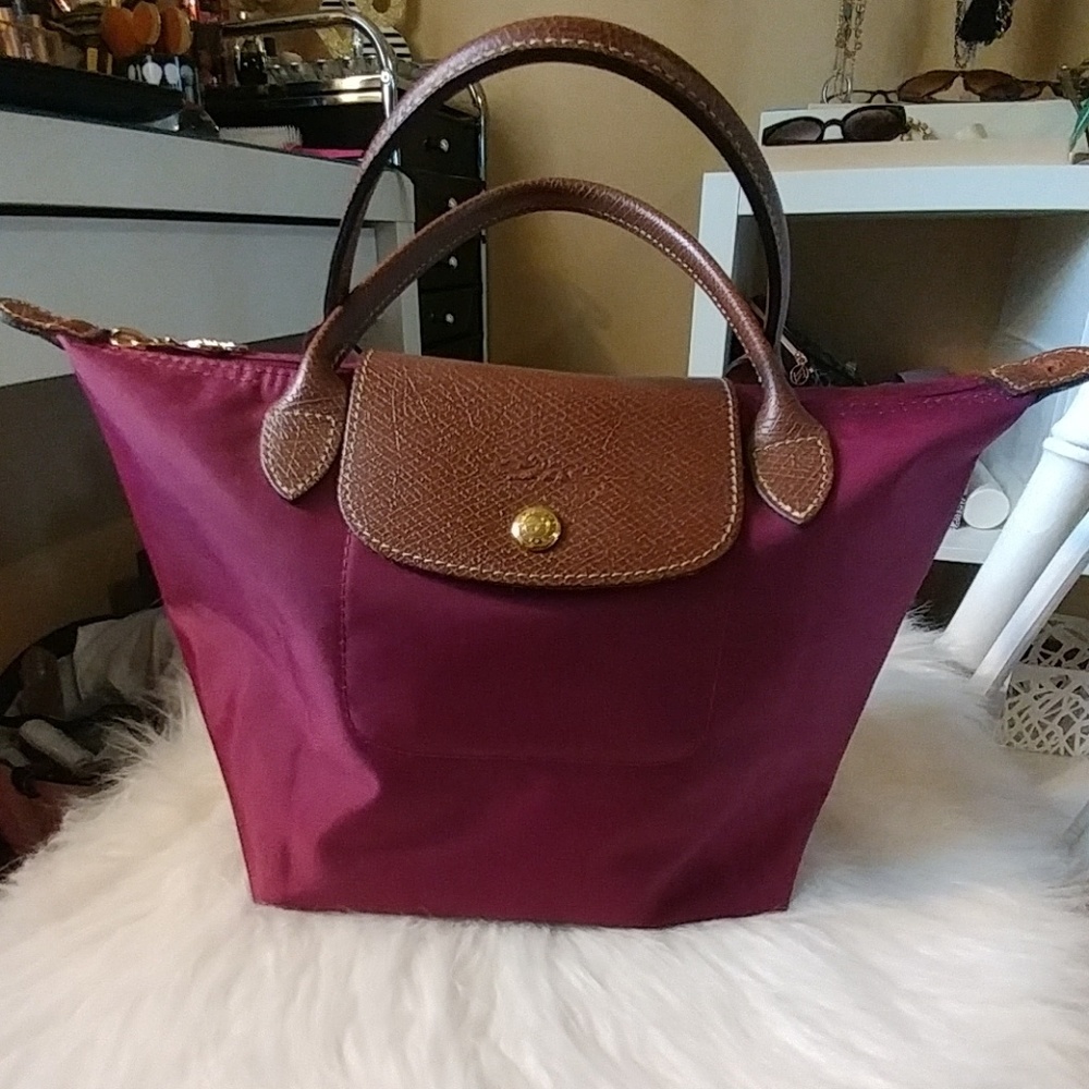 Authentic Long Champ Mini Le Pliage Handbag