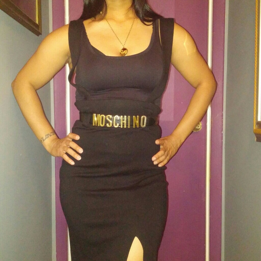 Vintage Black Suspender Dress