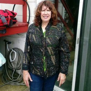 Chico's silk lined jacket