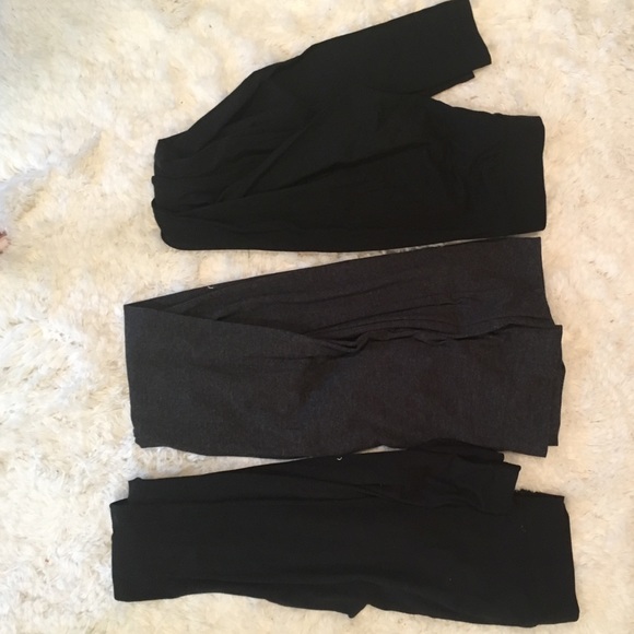 Black and gray legging bundle (non see through) - Picture 1 of 1