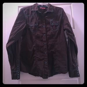 Cruel Girl Western Snap Shirt