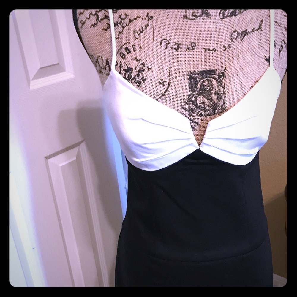 Black halo mini dress