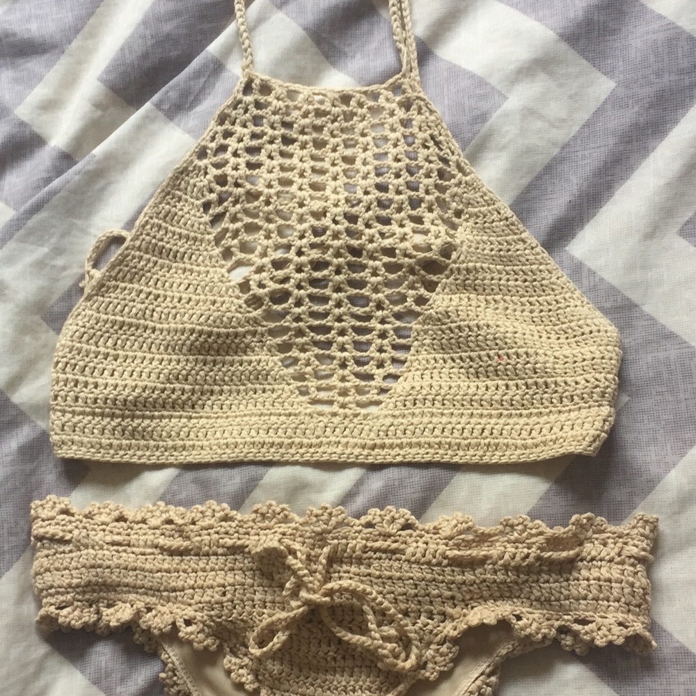 Crochet bikini by Nasty Gal