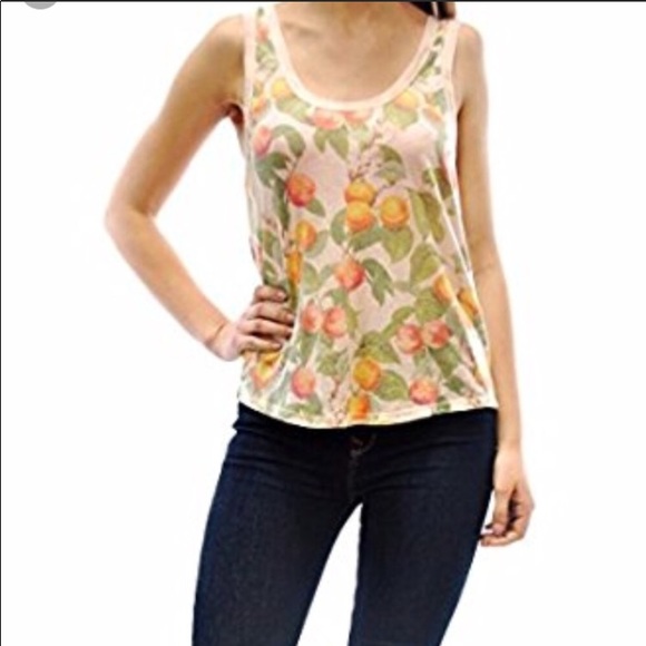 Wildfox Tops - Wildfox Georgia Peaches Roadtrip Tank