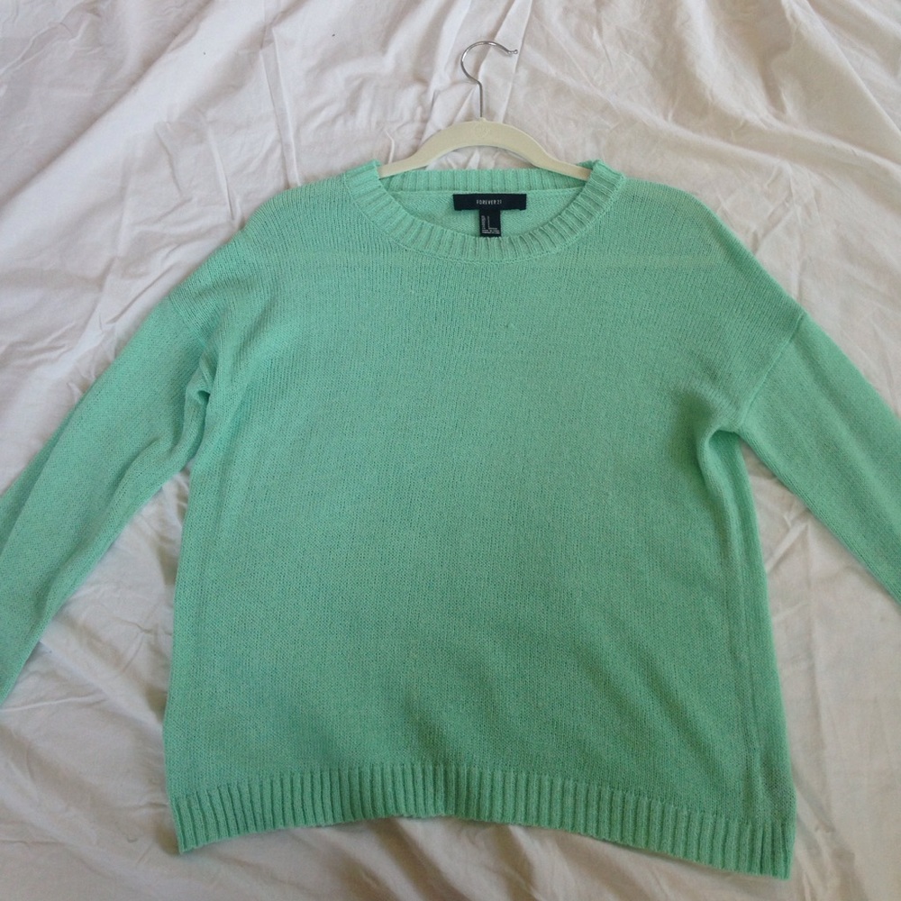 Sea foam green sweater