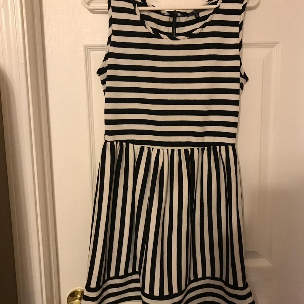 Striped a-line dress
