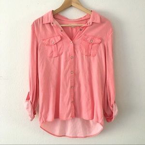 Pink Button Up Shirt