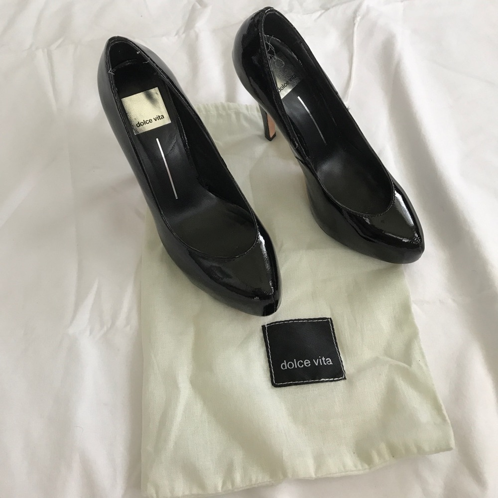 Dolce vita black platform pumps