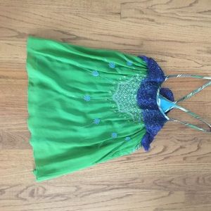 Free people racer back beaded tank