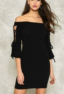 NWT Sleeve Me Be Off-the Shoulder Dress Size UK 10