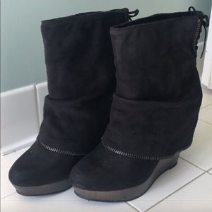 Black not rated booties