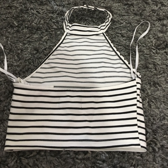 MinkPink Striped High Neck Top - Picture 2 of 3