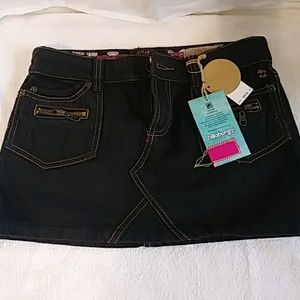 Billabong low rise denim mini skirt size 1