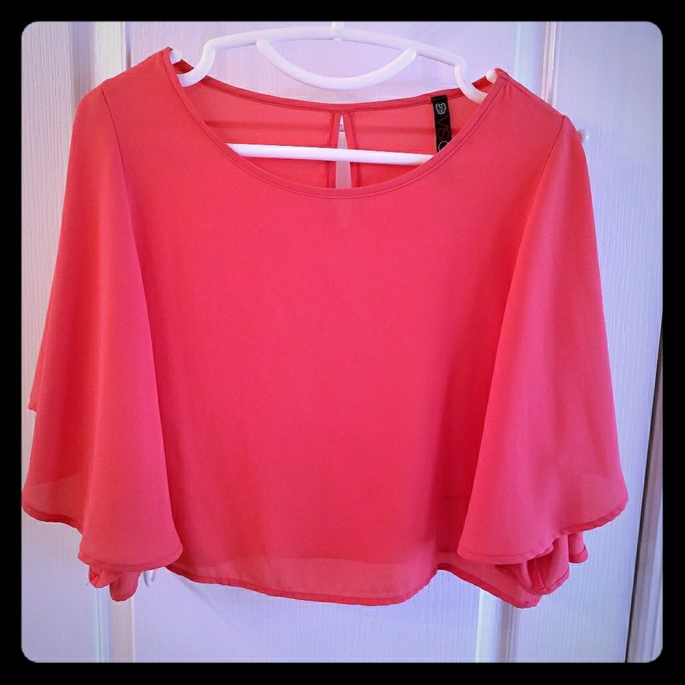 Cropped swing top
