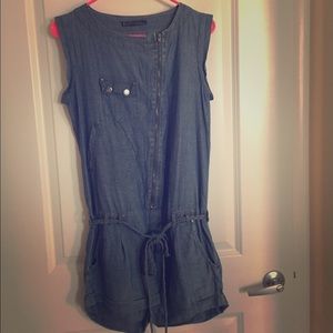 Denim Romper