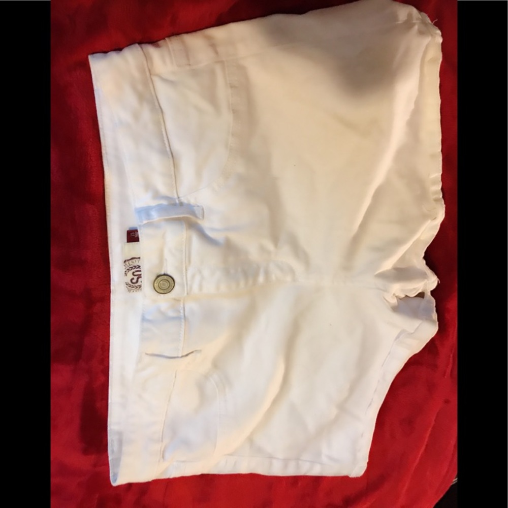 White SO shorts