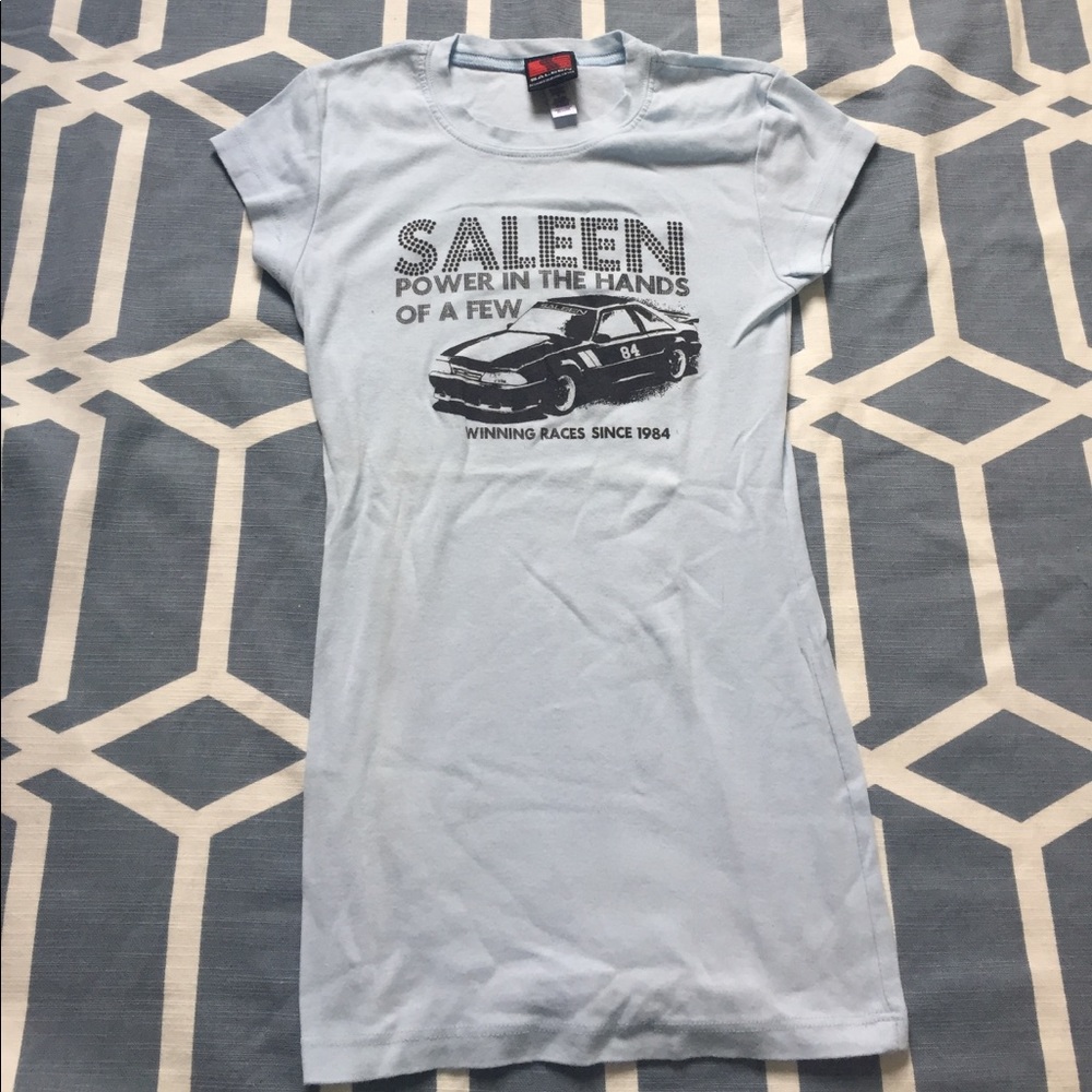 Saleen Ford Mustang Race Car Petite Shirt