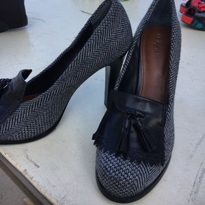 Halogen herringbone tweed heels