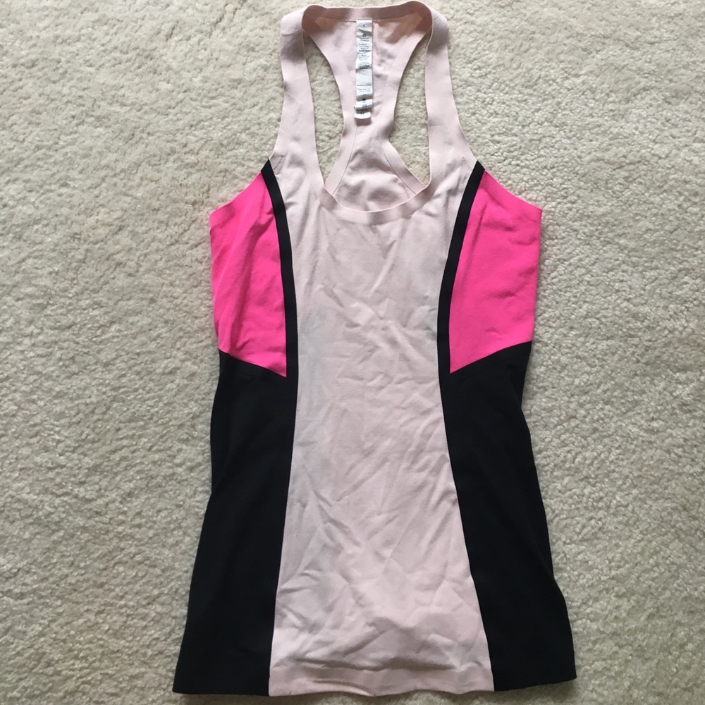 Blush Tri-Color Lululemon Athletica Racerback Tank