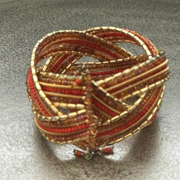 Beaded Cuff Bracelet - Picture 2 of 3