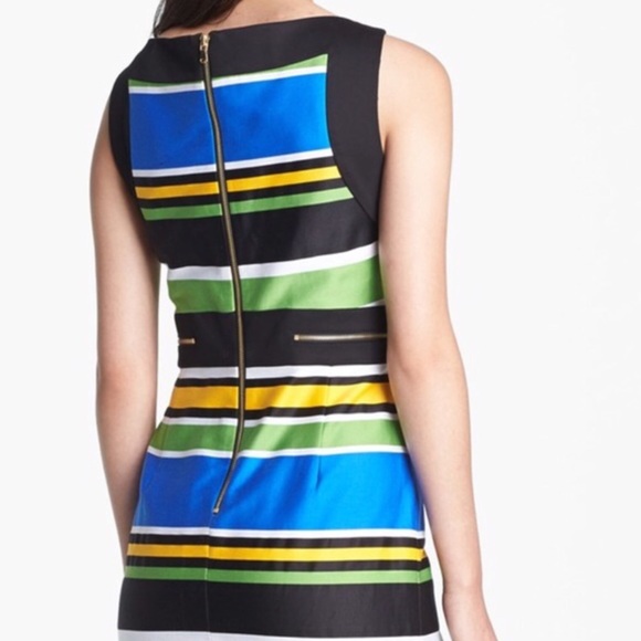 🏵TAHARI STRIPED MULTI COLOR SHEATH - Picture 3 of 4