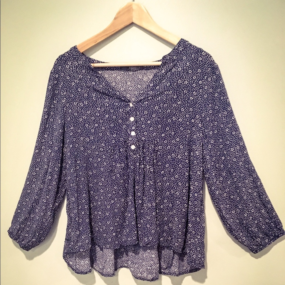 High-Lo Flowing Floral Top ✨Host Pick✨