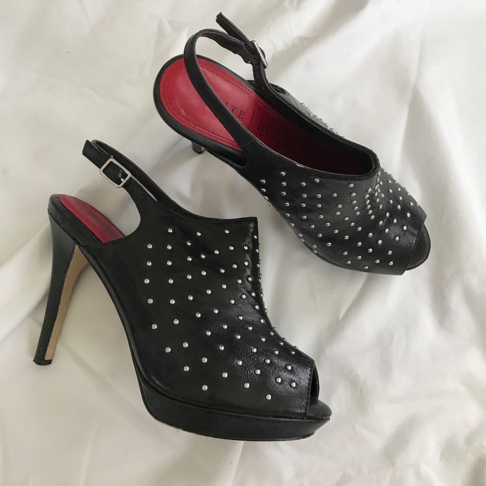 White House studded booties